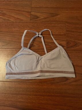 Girls Light Lavender Glitter-Trim Training Bralette